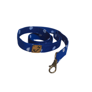 Correa de perro azul rey con super puntos
