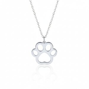 Collar perro huella silueta